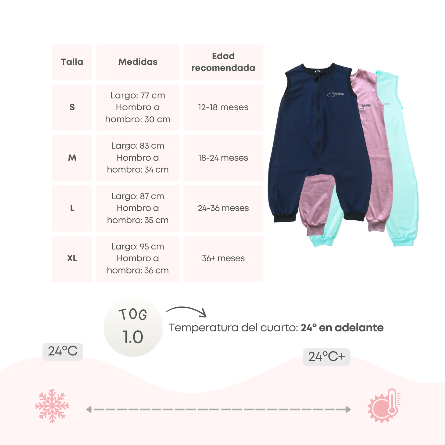 Saquito Toddler Algodón 12 meses - 3 años