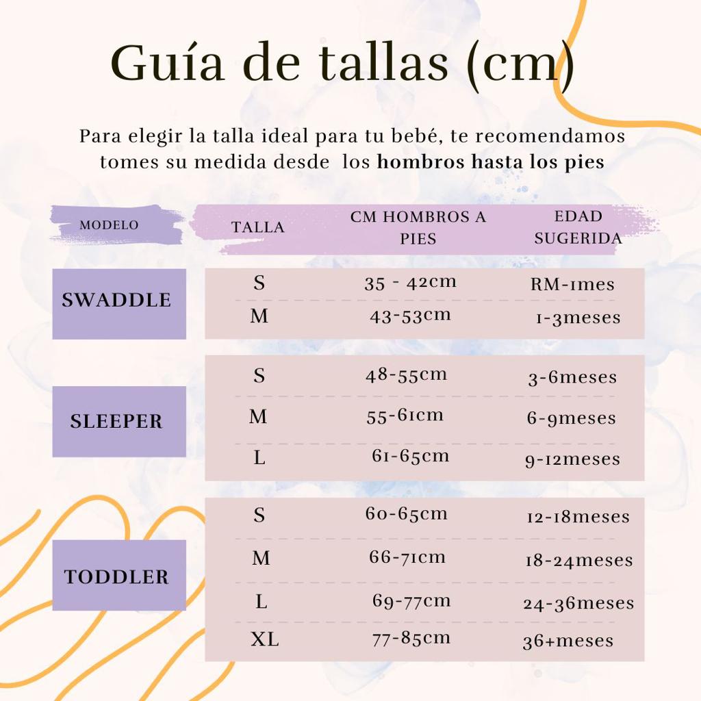 Saquito Swaddle Muselina 0-3 meses