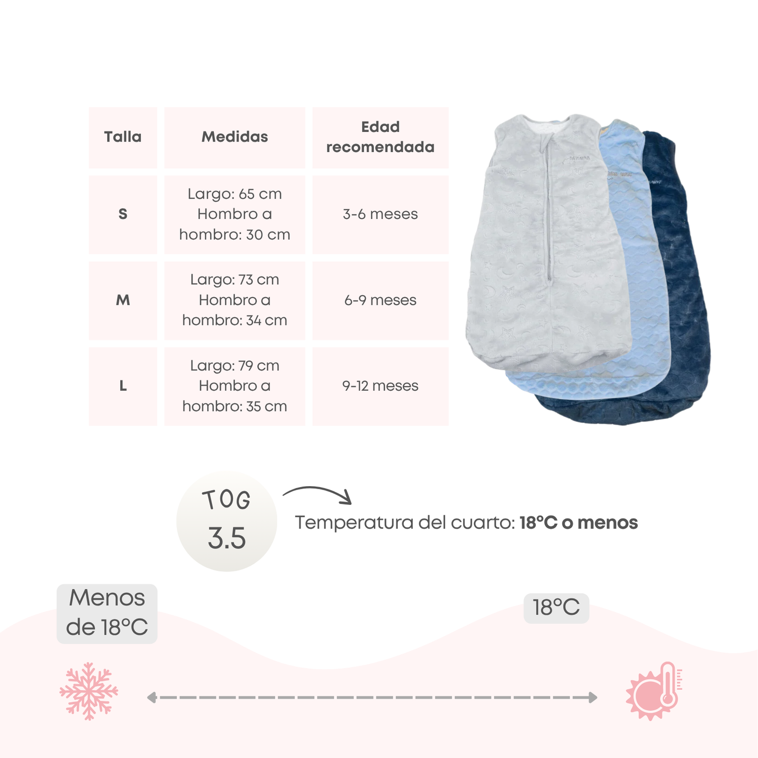 Saquito Sleeper Polar 3-12 meses